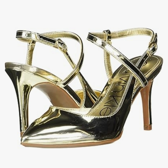 NWT Calvin Klein Gaella in gold sz 10 - Picture 4 of 4